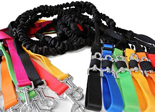 Canicross Hundeleine, professionell, mit einziehbarem Stossdämpfer, ausziehbar, 2,5 m, Jogging, Ski-