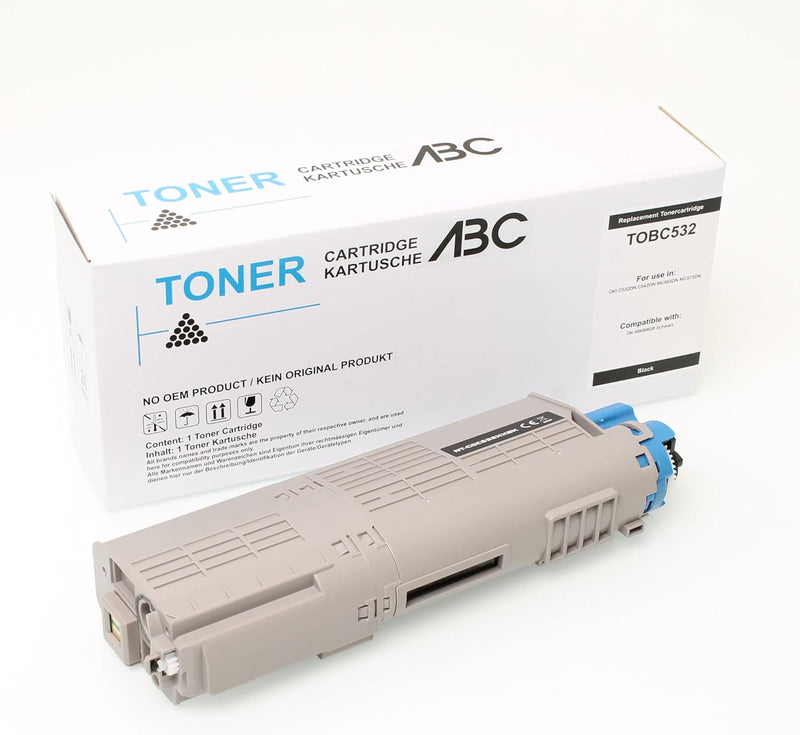 ABC Alternativ Toner Schwarz 7000 Seiten für Oki C532 C532DN C542 C542DN MC563 MC563DN MC573 MC573DN