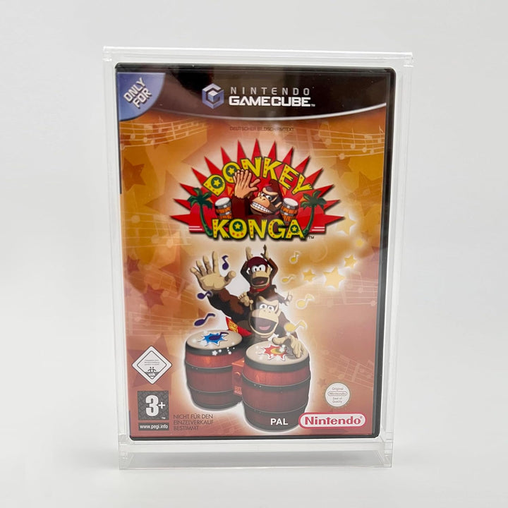 RESET RETRO Acryl Box passend für Nintendo Gamecube Spiele in OVP - Optimaler Schutz & praktische Au