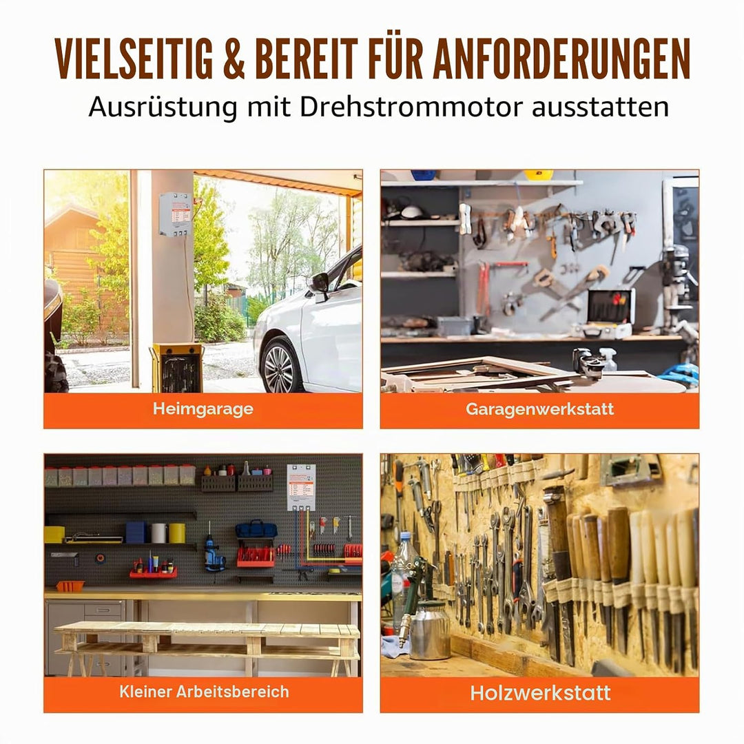 Einphasen-zu-3-Phasen-Konverter 5 PS digitaler Phasenkonverter für privaten und leichten gewerbliche