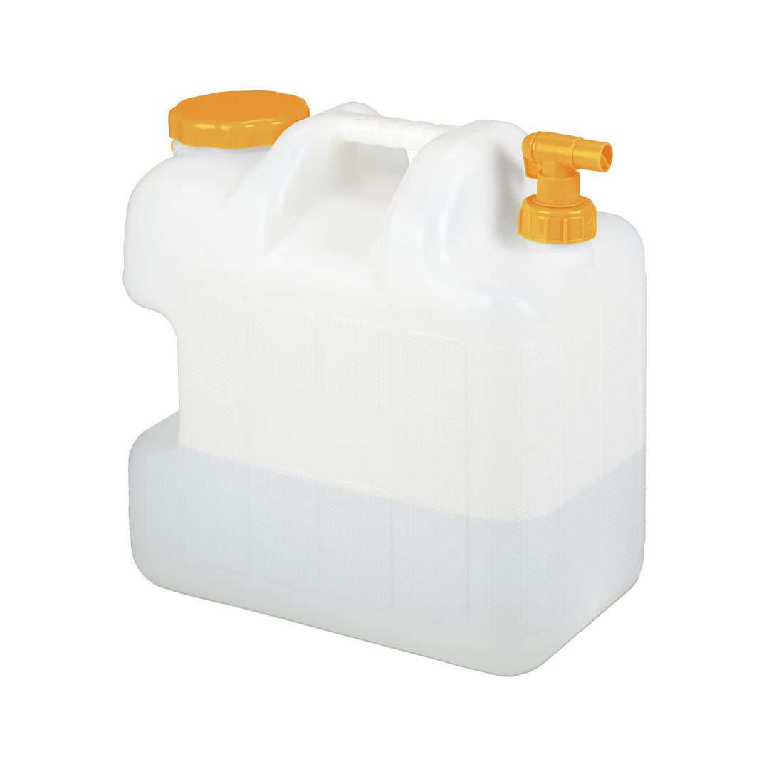 Relaxdays Wasserkanister mit Hahn, 25 Liter, Kunststoff bpa-frei, Weithals Deckel, Griff, Camping Ka