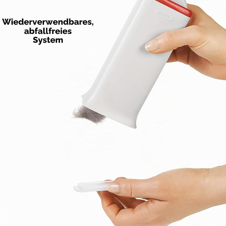 OXO Good Grips FurLifter Selbstreinigende Flusenbürste/Möbelbürste, Weiss, Garment