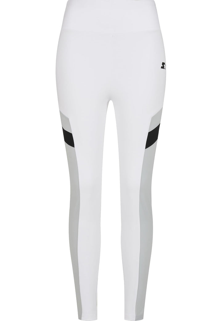 Starter Black Label Damen Ladies Starter Highwaist Sports Leggings XL White/Black, XL White/Black