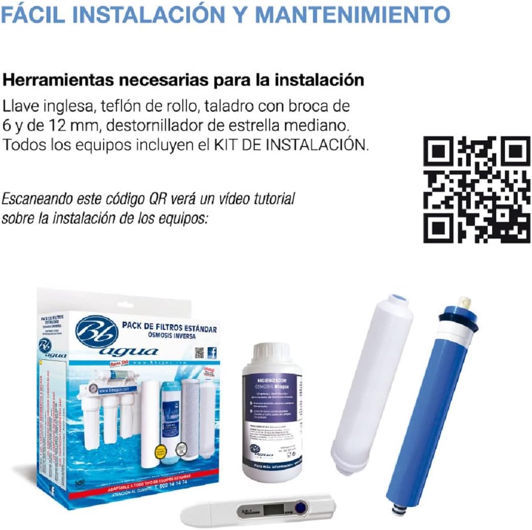 Membrane für Umkehrosmose-Geräte mit 75 GPD. Standard. Ersetzen Sie alle 2 Jahre oder wenn Sie Verän