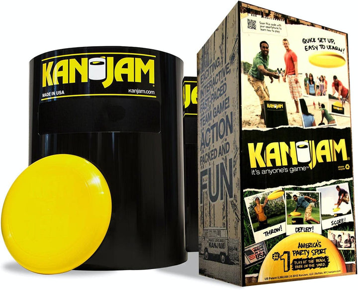 Kan Jam KanJam Unisex-Adult Kan Jam Spielset-Frisbee, Black Yellow, Standard