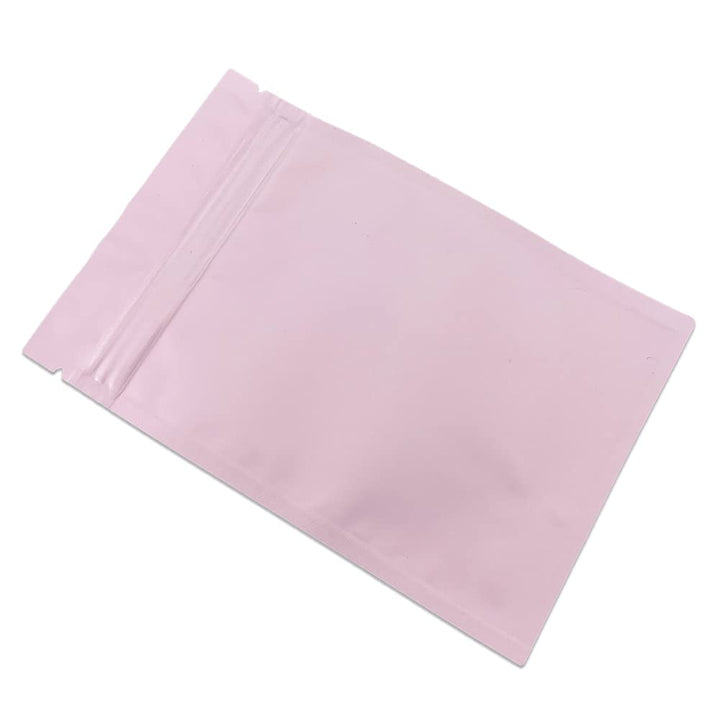 WACCOMT Pack 100 Stücke Matte Aluminiumfolie Verpackung Tasche Reissverschluss Selbstdicht Flachbeut