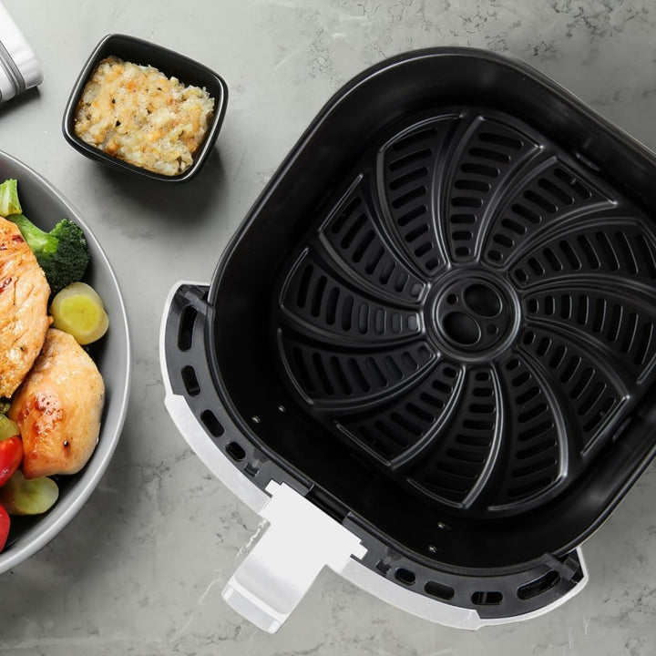 BERGNER NATURALLY - PFAS-Freie Heissluftfritteuse 1800W 6.9L - 8 Kochprogramme - Air Fryer mit Keram