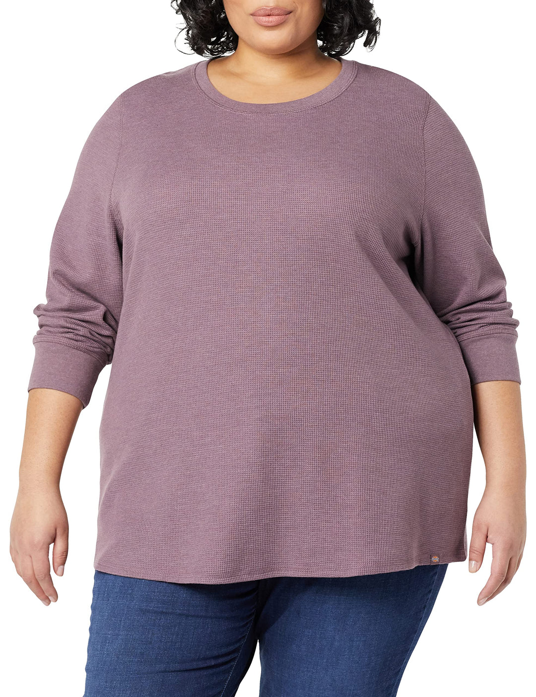 Dickies Damen Long Sleeve Crew Neck Thermal Arbeits-T-Shirt XS Dusty Violet Einzelfarbe, XS Dusty Vi