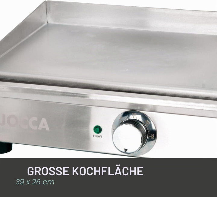 Jocca- Elektrische Grillplatte für die professionelle Küche | Teppanyaki | Tischgrill | Geeignet für