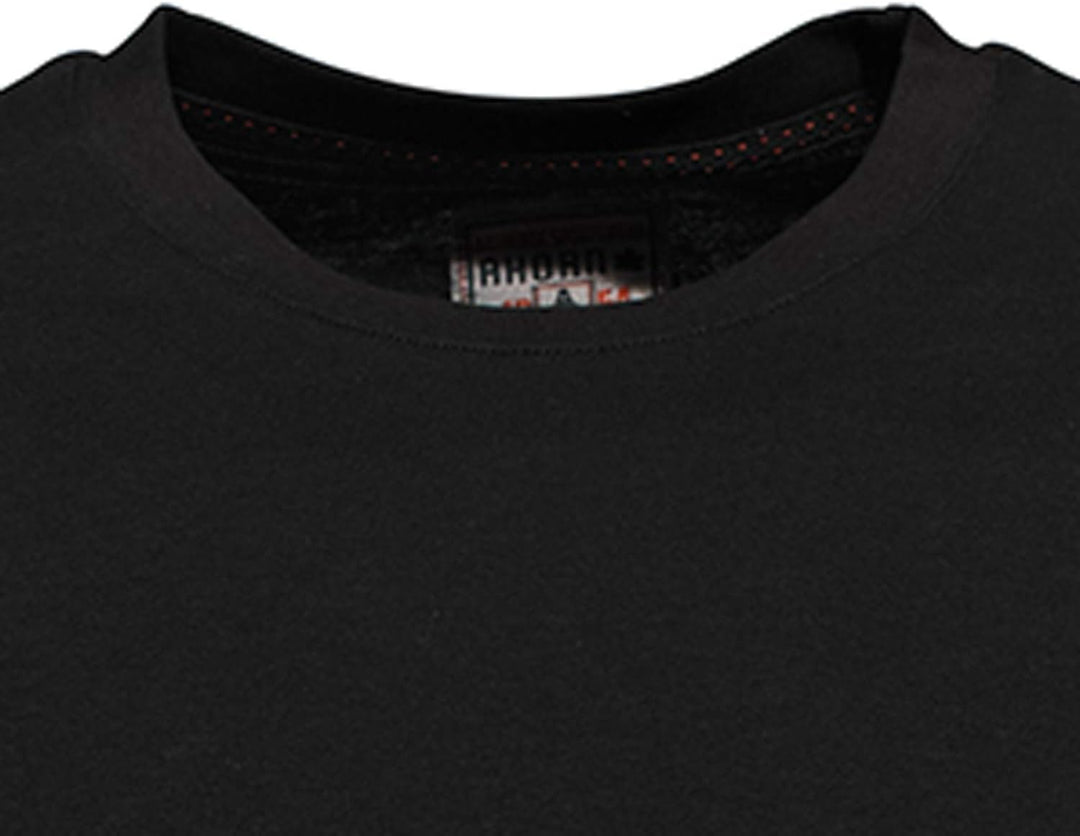 Schwarzes Longsleeve von Ahorn in den Übergrössen bis 10XL, Grösse:7XL
