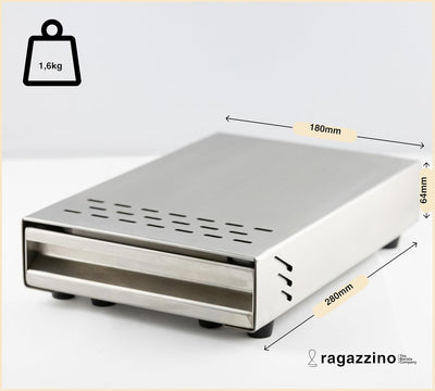 ragazzino Kaffee Abklopfbehälter | Sudschublade für Espresso Siebträgermaschine | Abschlagkasten mit
