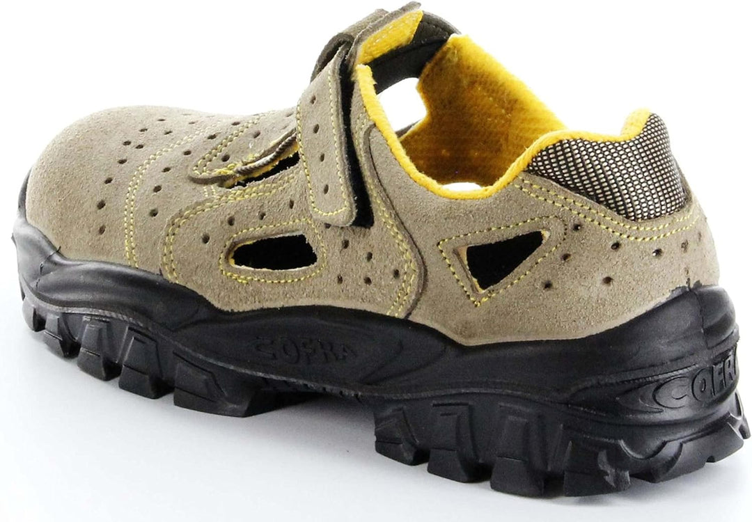 Cofra NT040-000.W39 NEW BRENTA S1 P SRC Sicherheitssandalen, Beige/Orange, Grösse 39 39 EU, 39 EU