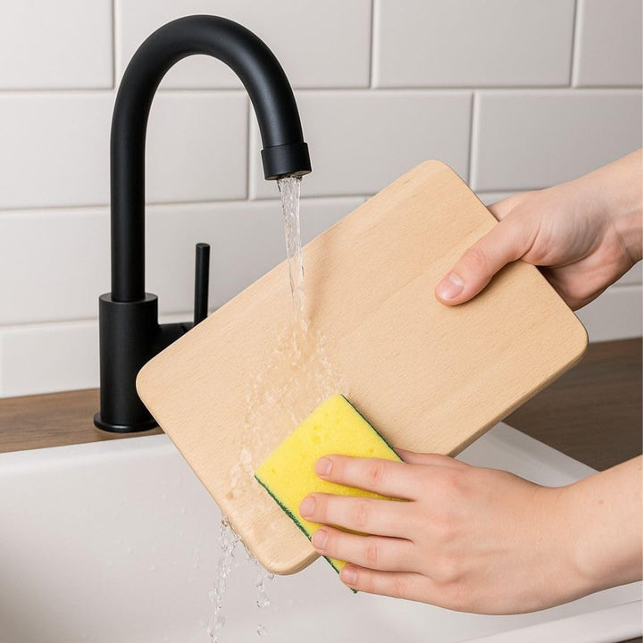 Frühstücksbrettchen Buche unbehandelt – 23x15x1,5 cm Holzbrettchen zum Gravieren – Küchenbrett Holz