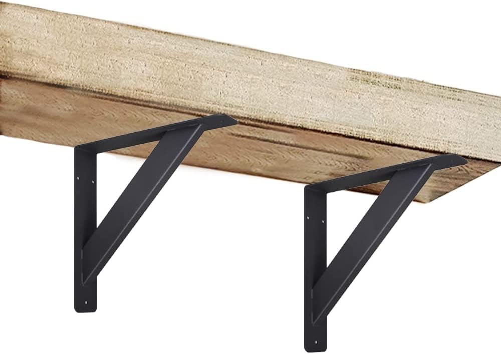 VANROUG Countertop Support Brackets,10”x10"x2"Heavy Duty Shelf Brackets,Wall Mounted Solid Shelf Bra