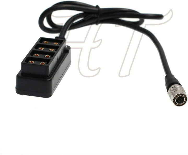 HangTon Hirose 4 Pin auf 4 Port Splitter Adapter für Sony F5 F55 Kamera 24in