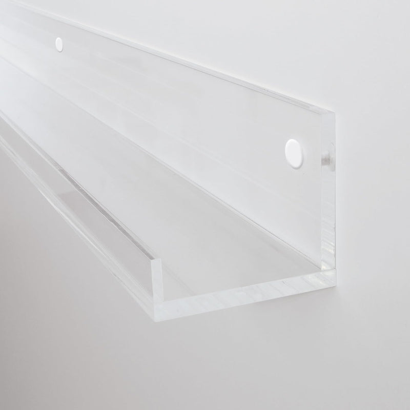 SIGEL GA111 Schmales Galerieboard / Regalboard / Ablageboard 50 cm, Acryl glasklar, 50 cm