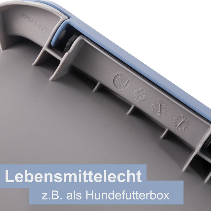 3x 40L Mülleimer Küche weiss grün blau, Mülleimer 3 Fächer, Mülltrennsystem 3fach, Mülltonne, Abfall
