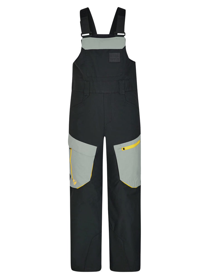 Ziener Jungen Akando-bib Ski-Hose, Schnee-Hose | Träger, wasserdicht, warm (1er Pack) 104 black.gray