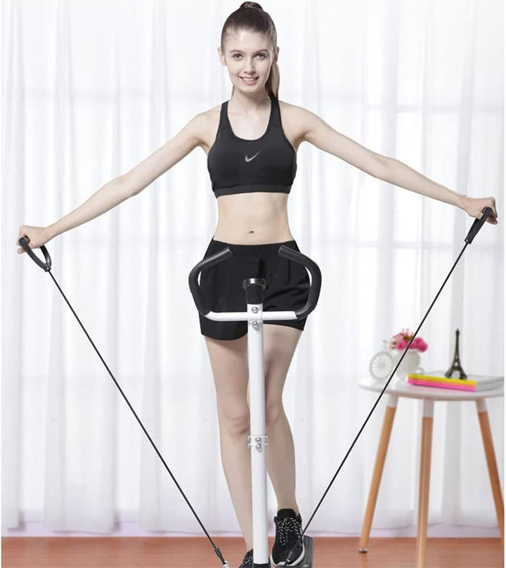 Stepper mit Griff und LCD-Monitor, Twist Stepper für Aerobic und Fitness, Höhenverstellbar Stepper f