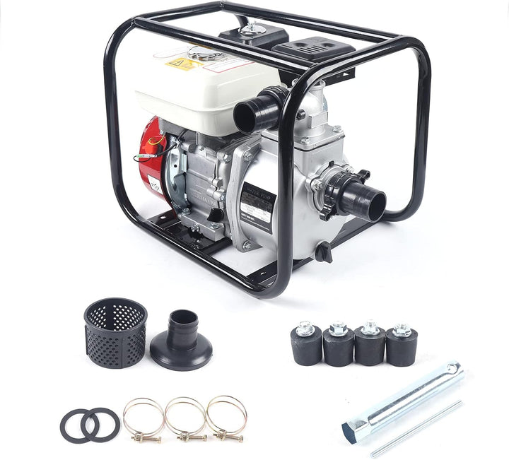 Benzin Motorpumpe Schmutzwasserpumpe Wasserpumpe Gartenpumpe Teichpumpe 2 Zoll 4 Takt 210CC