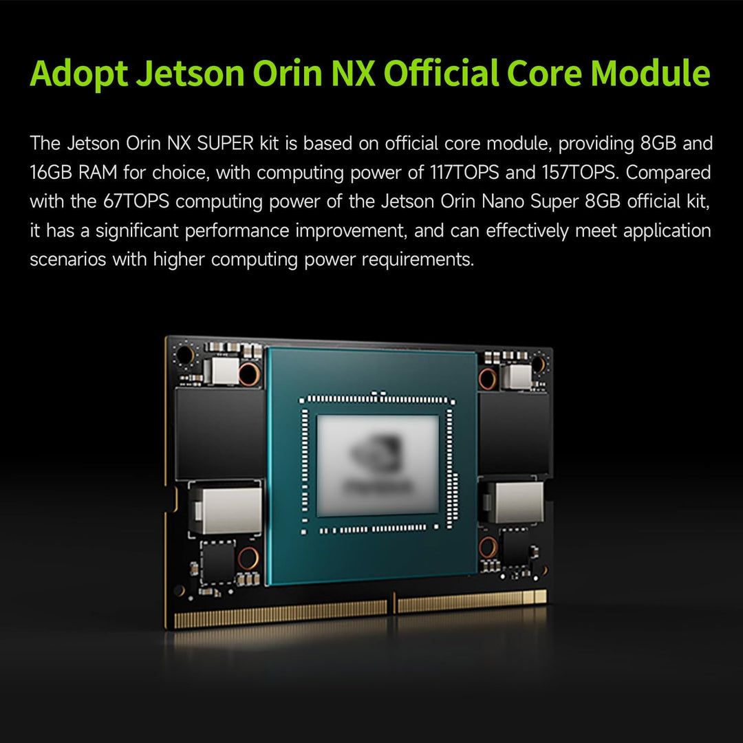 Yahboom Jetson Orin NX Development Kit 157 Tops WiFi 256GB SSD Ubuntu 22.04 System AI Smart Robot K-