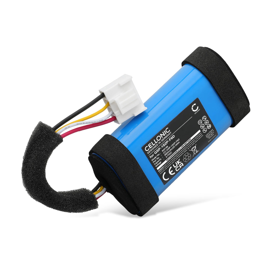 CELLONIC, Lautsprecherakku kompatibel mit JBL Flip 6 (6800mAh, 3.7V) Ersatzakku GSP-1S2P-F6D