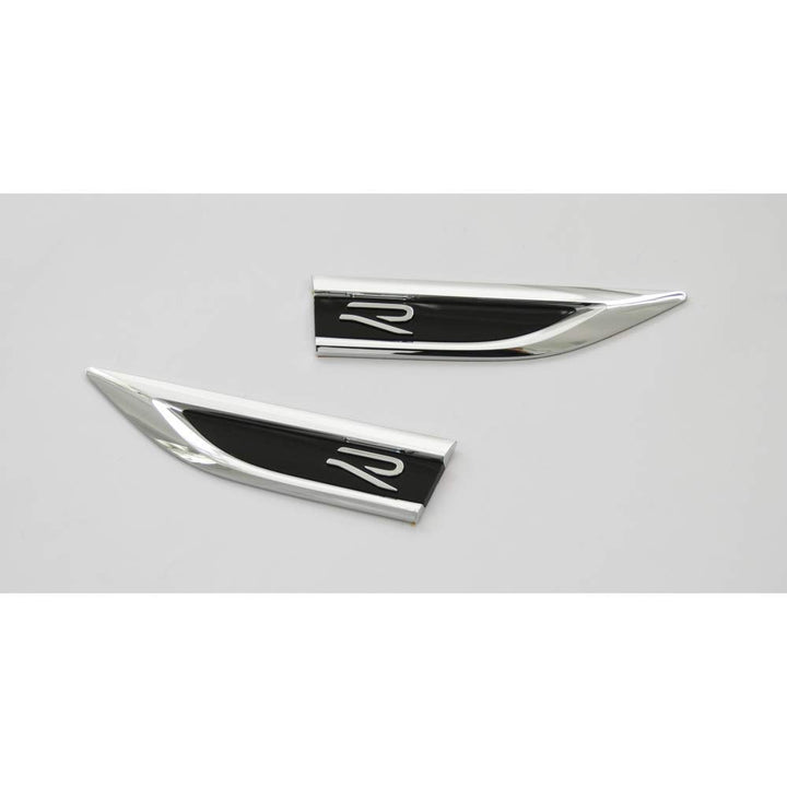 Original VW T-ROC R-Modell Plakette Set seitlich Kotflügel Emblem Tuning Logo, 2-teilig