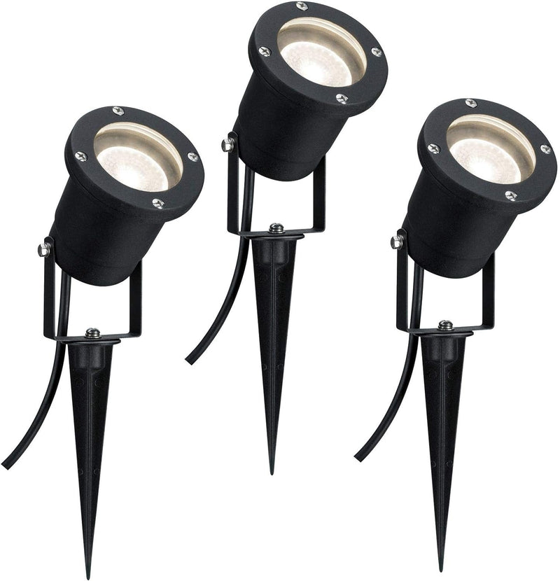 Paulmann 98897 Special Line LED Gartenstrahler 3er-Set Pflanzenleuchte Spiess IP65 rund 92mm 3000K 3