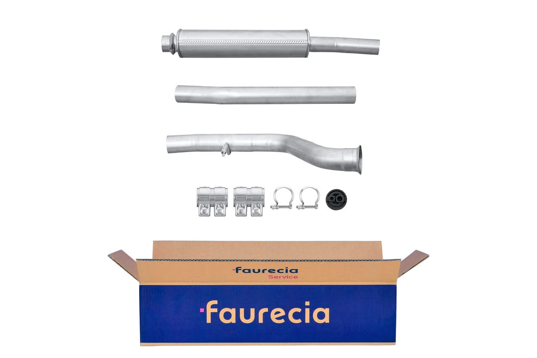 HELLA 8LC 366 025-121 Mittelschalldämpfer - Easy2Fit® Kit - mitte - dreiteilig - Set mit Anbauteilen