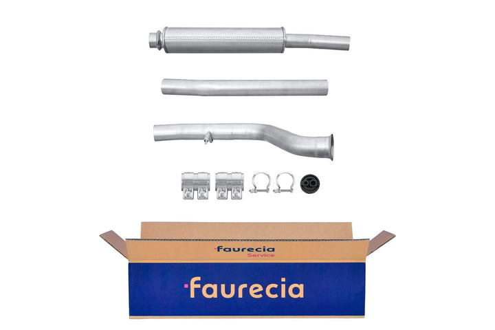 HELLA 8LC 366 025-121 Mittelschalldämpfer - Easy2Fit® Kit - mitte - dreiteilig - Set mit Anbauteilen