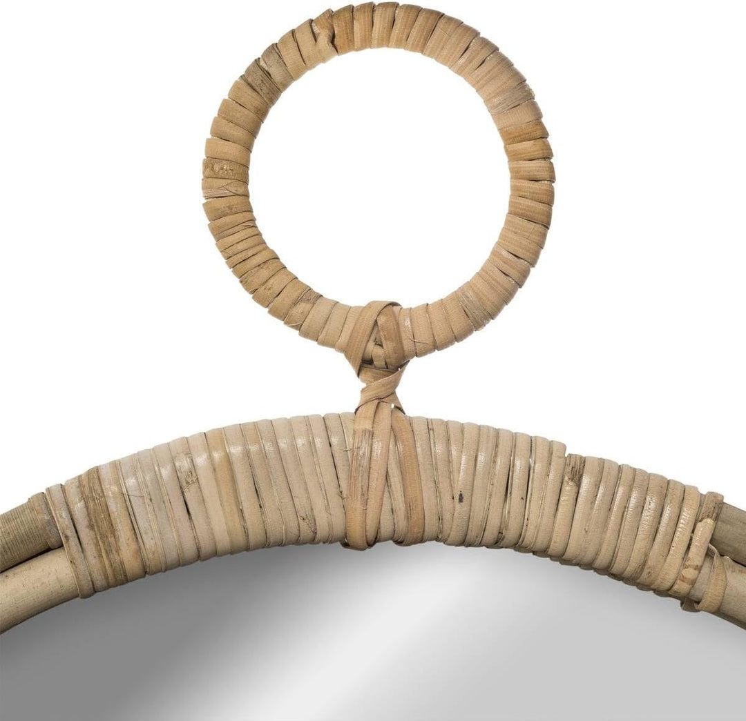 Spiegel Gousset - Rattan D 38 cm - Beige - Atmosphera créateur d'intérieur cm Beige, cm Beige