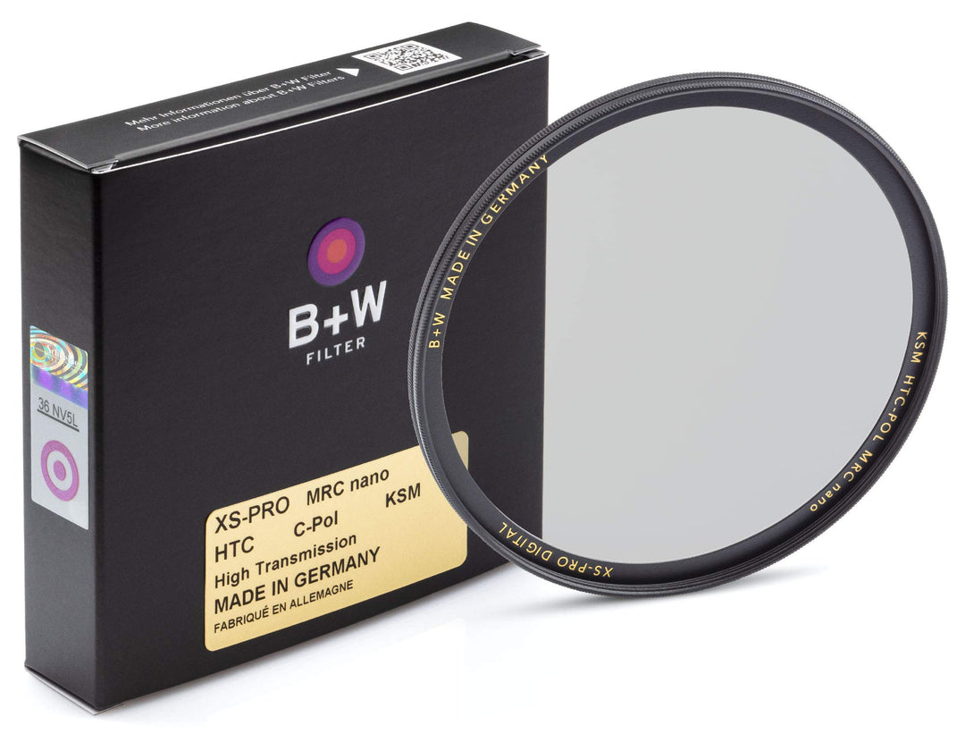 B+W Zirkularer Polarisationsfilter Käsemann (52mm, High Transmission, MRC Nano, XS-Pro, 16x vergütet