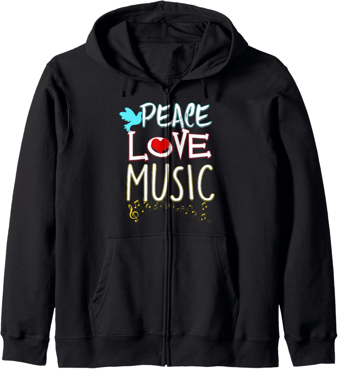 Cute Peace Love Music Hippie Hipster Festival Kapuzenjacke