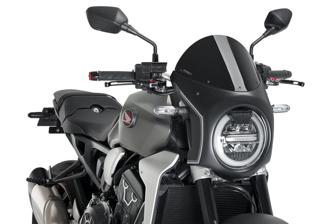 Puig Retro-Verkleidungscheibe 3133N CB650R, Honda CB1000R Neo Sports Café 18'-19' Schwarz, Schwarz