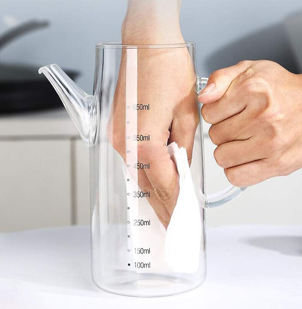 XiaoShenLu Olivenöl Spender Flasche, Speiseöl Essig für Küche, Grill, Pasta, Salate und Backen, 650m