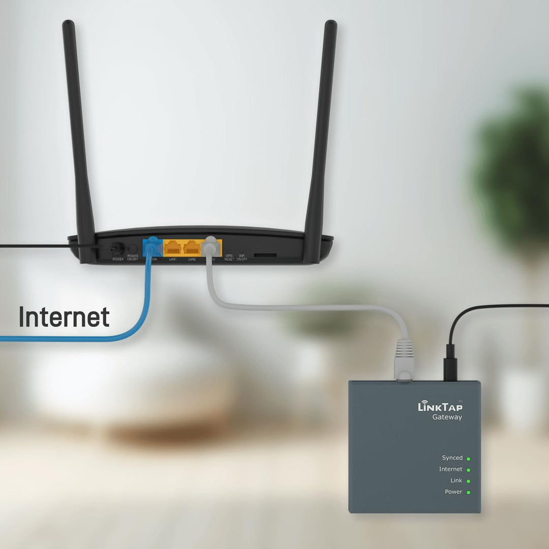LinkTap Gateway - Wird mit einem Drahtlosen Wassertimer Verwendet