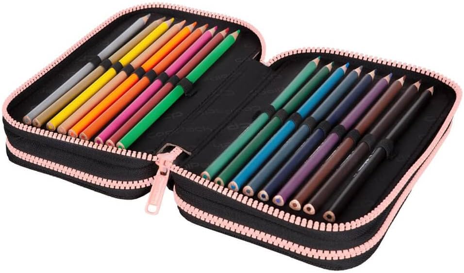 CoolPack XXL Federtasche, federmäppchen Junge, Federmappe Federmäppchen gross 44-teilig mit Aufnäher