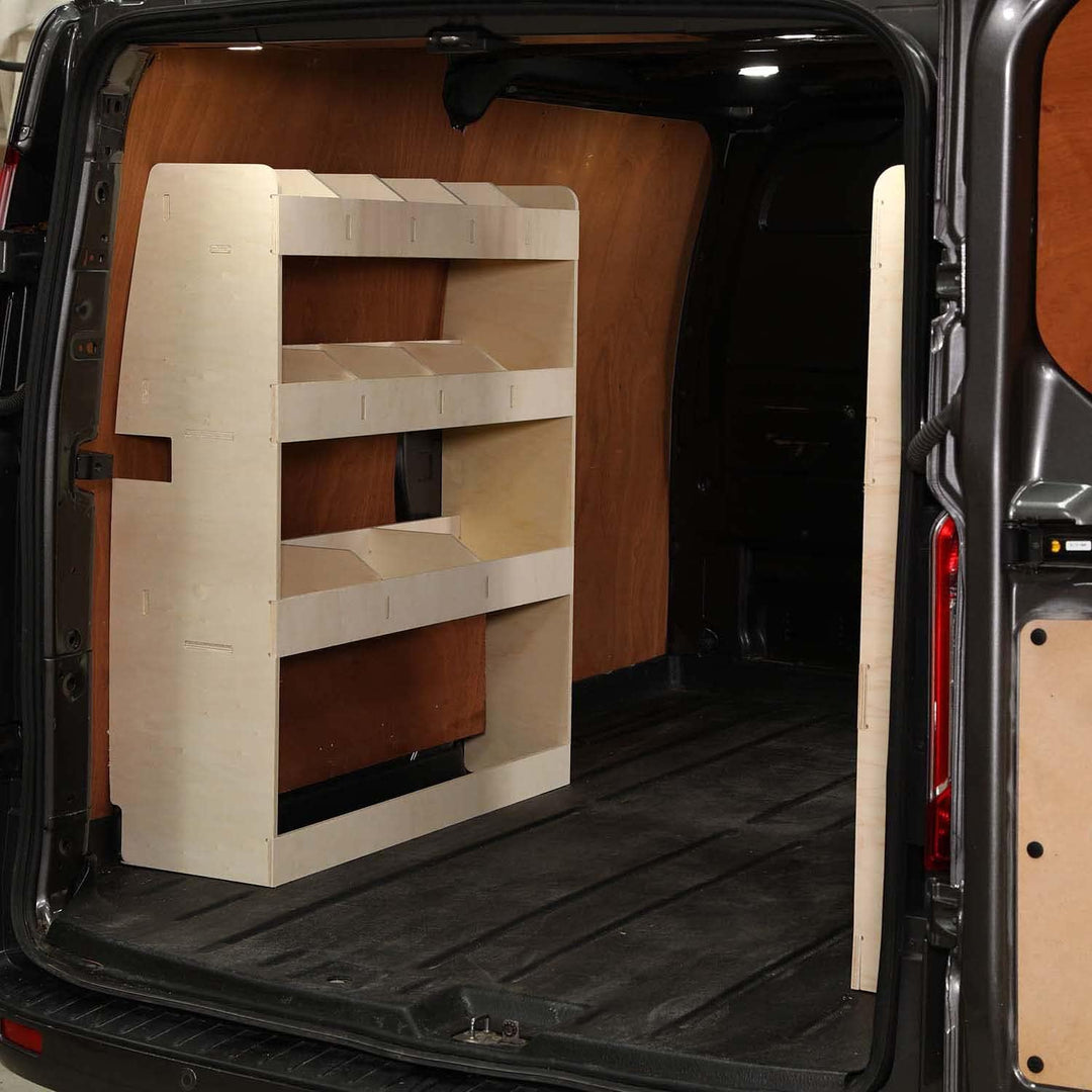 Vanify - Kompatibel mit Ford Transit Custom L1 2012+ Fahrzeugeinrichtung Fahrzeugregale, doppelte Re