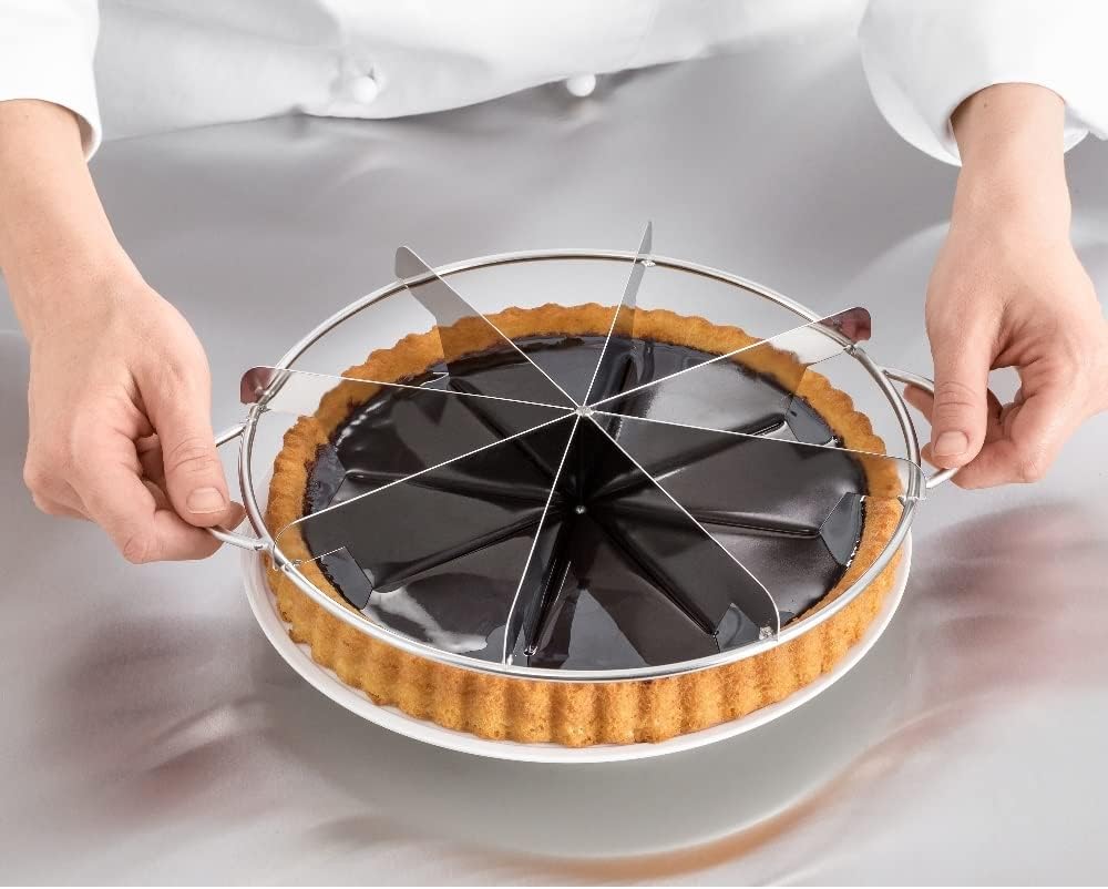 Tortenteiler | Rund | Edelstahl |Kuchenteiler | Kuchen Slicer Tortenteiler | Kunststoff Tortenteiler