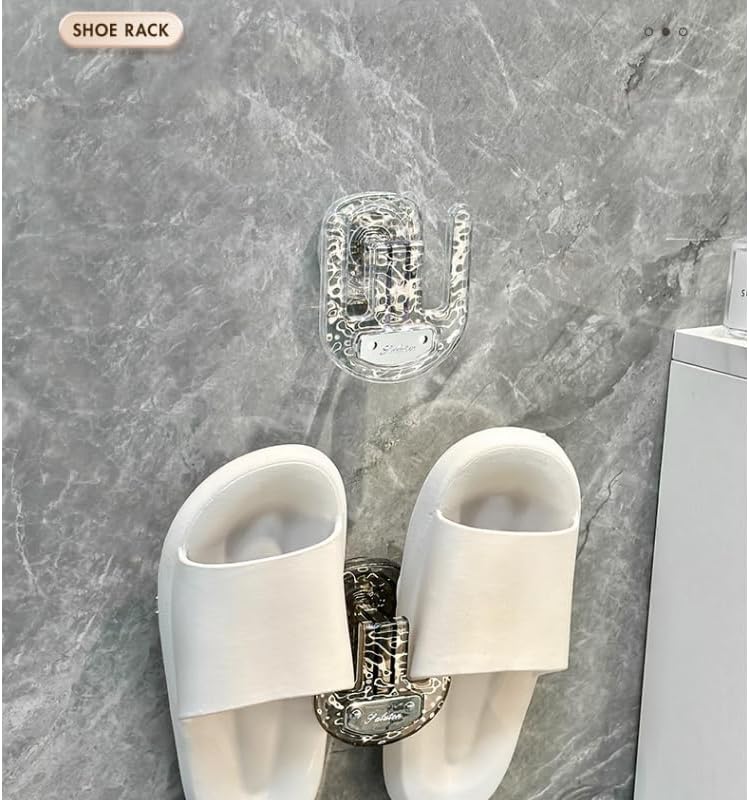 2 Stück Schuhregal Wand Schuhhalter Schuhregal Klein Platzsparend Saugnapf Türschuhaufhänger Schuhor