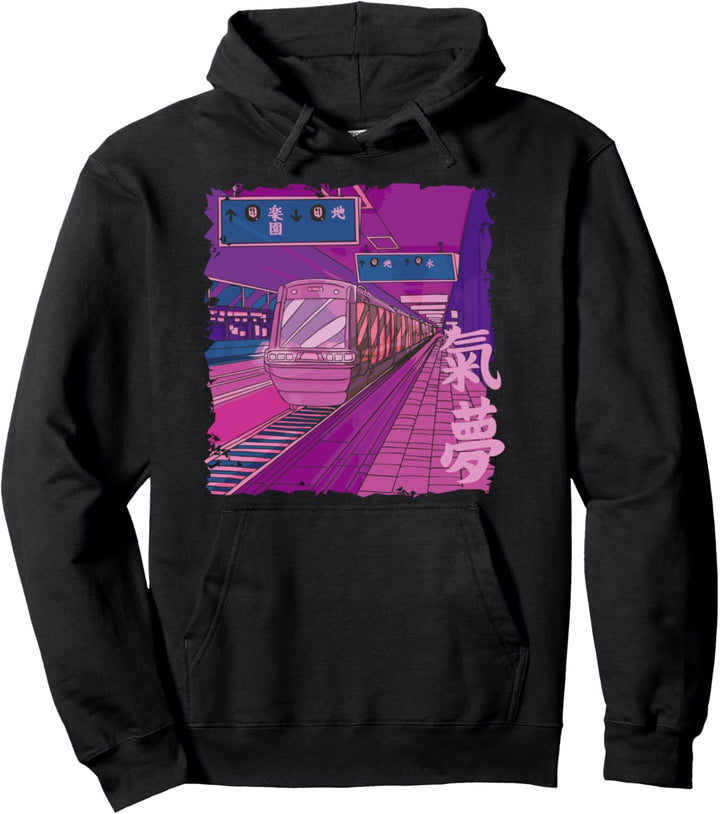 Japanischer Bahnhof, Japan Pullover Hoodie