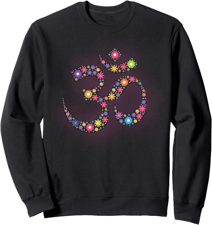 Om Namaste Floral 30 Spirituelle Zen Yoga Meister Meditation Sweatshirt