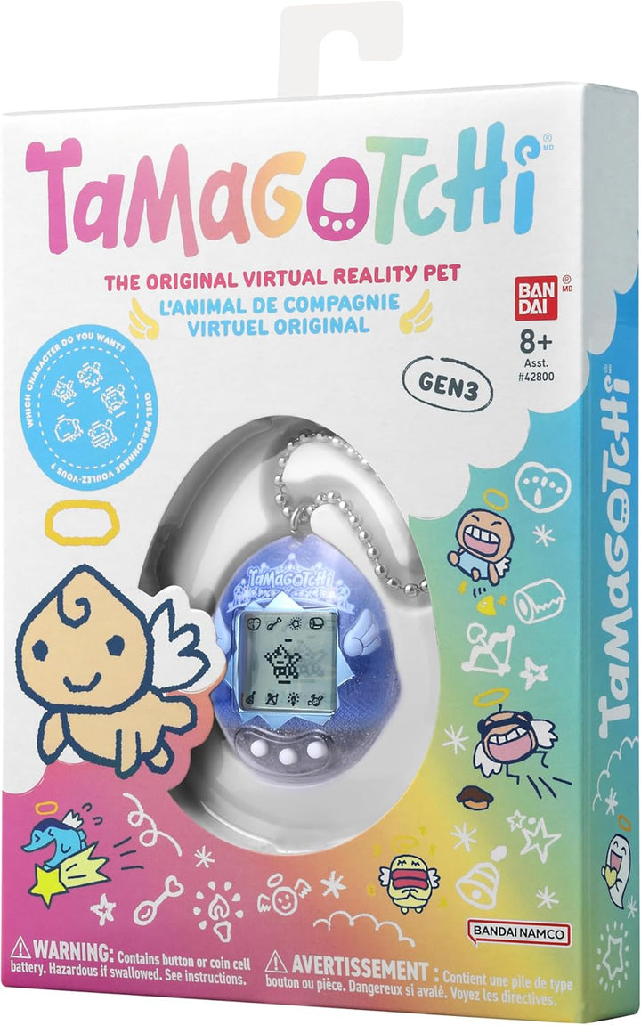 Bandai - Tamagotchi - Original Tamagotchi - Angel Tiara - Elektronisches virtuelles Haustier mit Far
