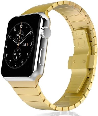 CoverKingz Edelstahl Band kompatibel mit Apple Watch Armband 42mm/44mm/45mm/49mm - Ersatzarmband Met