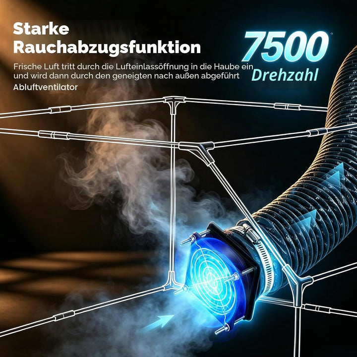 Lasergraviergehäuse, 3D Drucker Gehäuse Lasergravierer Gehäuse 720 x 700 x 400 mm für Laser Faltbare