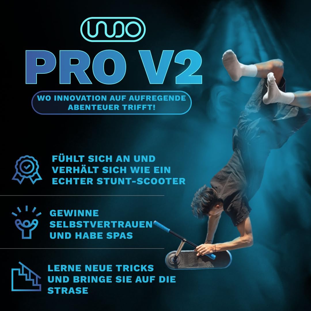 The Indo Trick Scooter - Stunt Scooter for Teens, Kids and Adults - Trampoline Scooter to Practice P