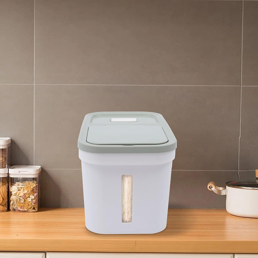 WDZCZDoo Luftdichter Reisbehälter, 10KG Reis Luftdicht Behälter Mehl Pulver Reisbehälter Trockenfutt