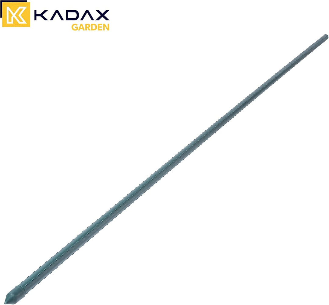 KADAX Blumenstütze aus Stahl 15 Stück, 180cm x 16mm Beschichtete Pflanzstab, Pflanzen-Rankstab, wett