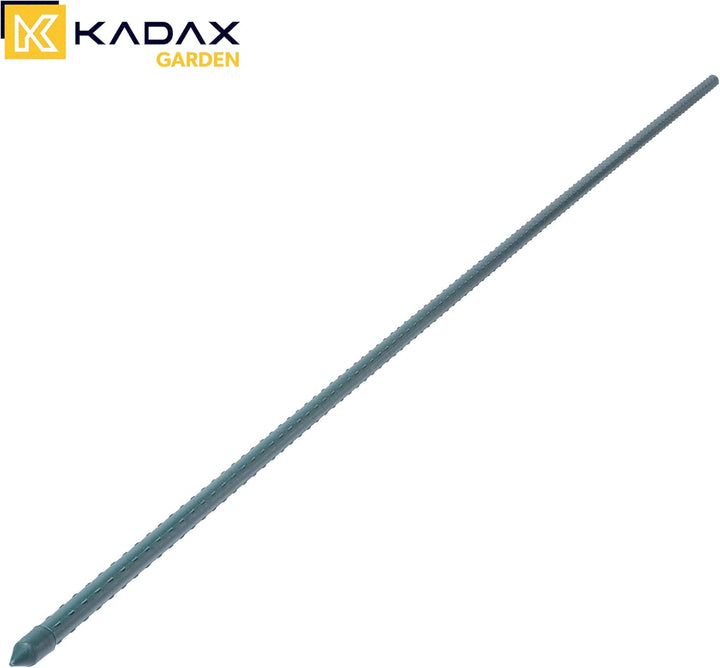 KADAX Blumenstütze aus Stahl 15 Stück, 180cm x 16mm Beschichtete Pflanzstab, Pflanzen-Rankstab, wett