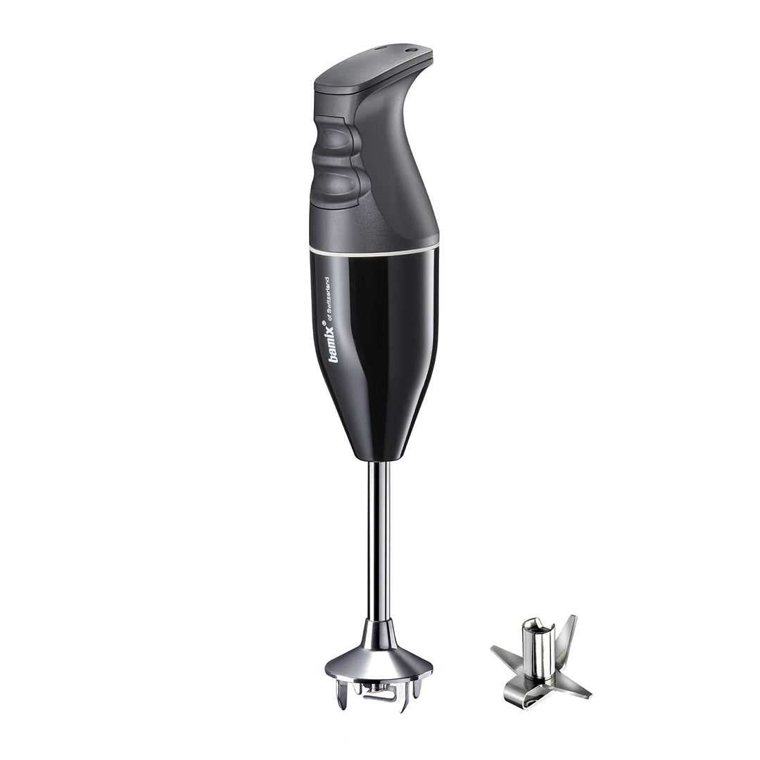 bamix Stabmixer Set EO140 CLASSIC inkl. Multifunktionsmesser aus Edelstahl, 140 Watt, 2-Stufen, Made